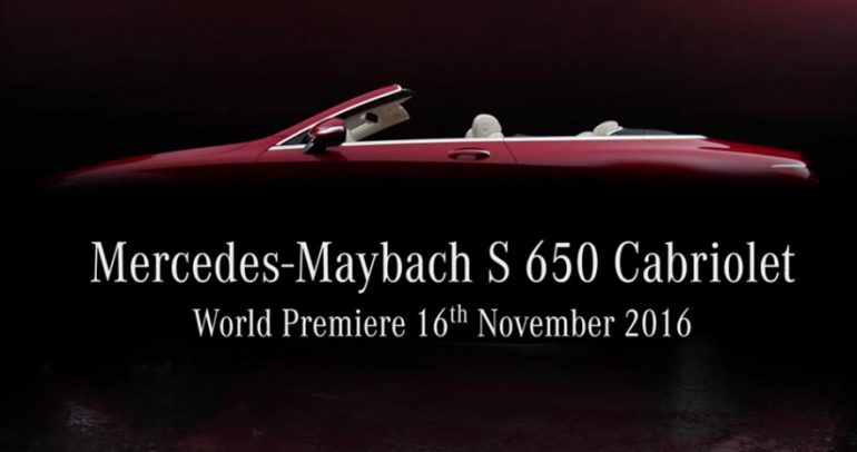 مرسيدس مايباخ S650 كابريوليه الجديدة إلى معرض لوس انجلوس